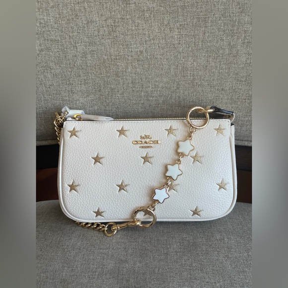 NWT！COACH NOLITA 19 WITH STAR PRINT (COACH CW409) GOLD/CHALK MULTI